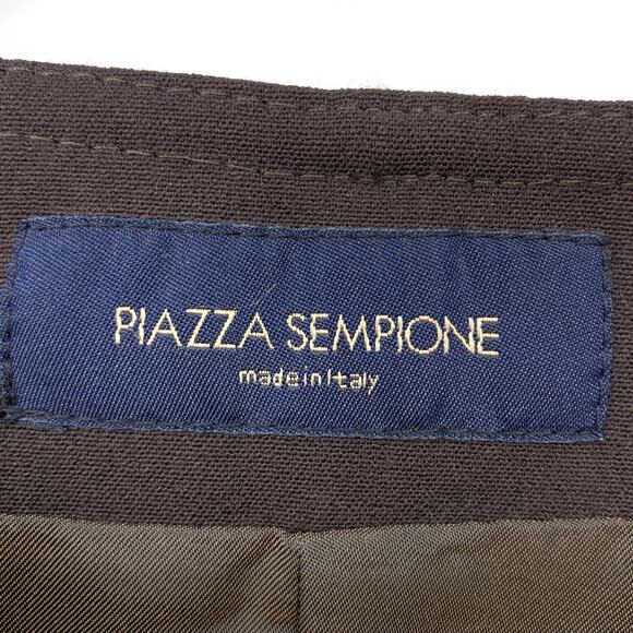 Piazza Sempione Skirt Women's Size 46 US 10 Straight & Pencil Wool Blend Brown - Picture 5 of 6